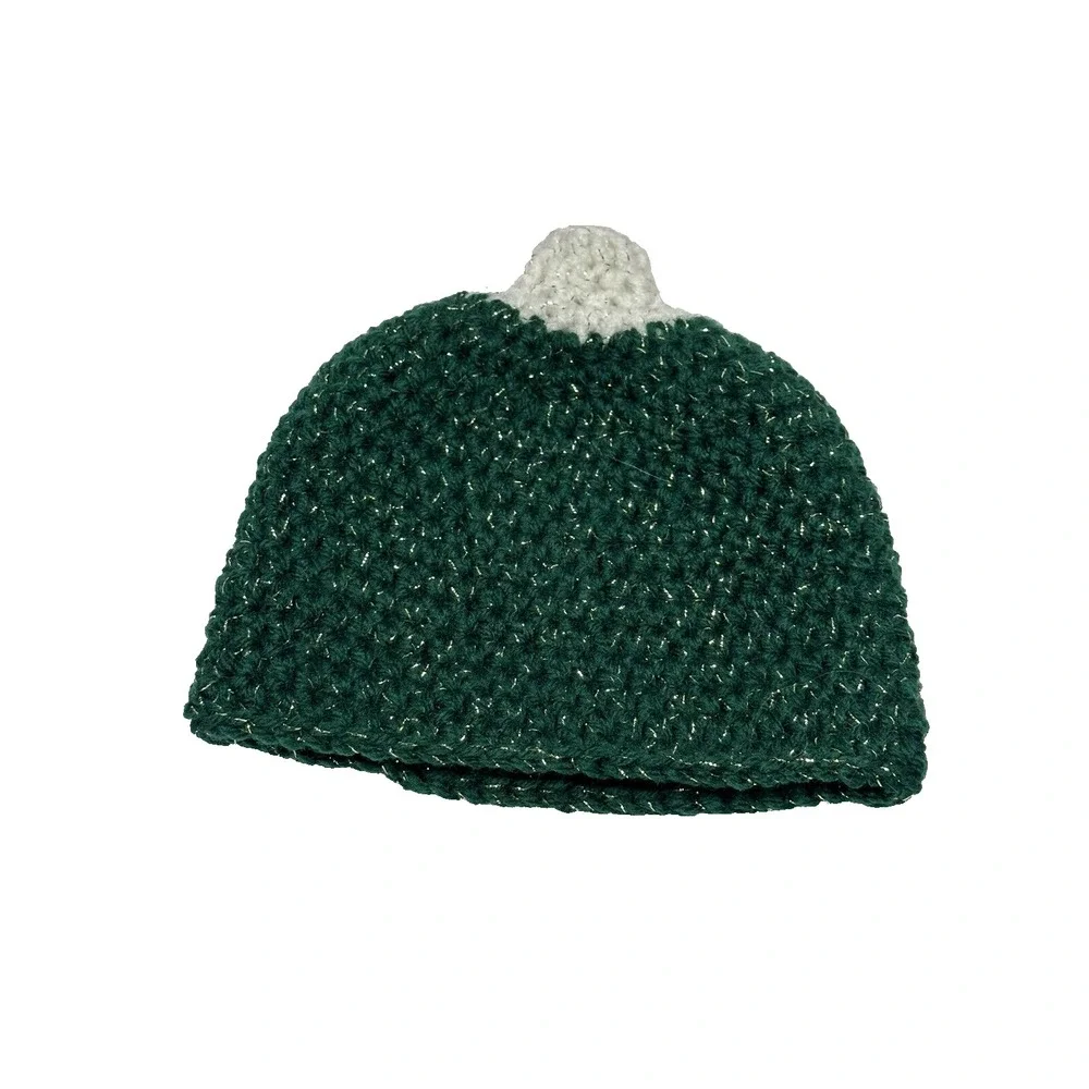 NEW‎ handmade crocheted newborn baby hat yarn christmas